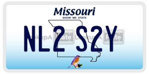 NL2S2Y  license plate in MO