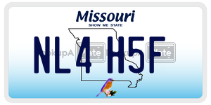 NL4H5F  license plate in MO
