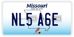NL5A6E  license plate in MO