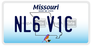 NL6V1C  license plate in MO