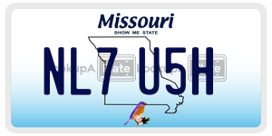 NL7U5H  license plate in MO