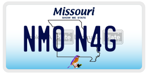 NM0N4G  license plate in MO