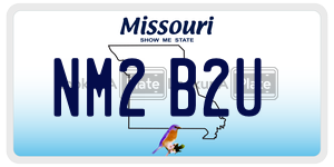 NM2B2U  license plate in MO