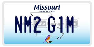 NM2G1M  license plate in MO
