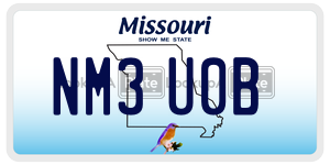 NM3U0B  license plate in MO