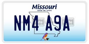 NM4A9A  license plate in MO