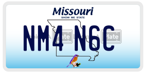 NM4N6C  license plate in MO