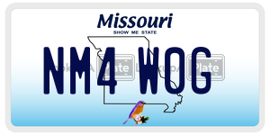 NM4W0G  license plate in MO
