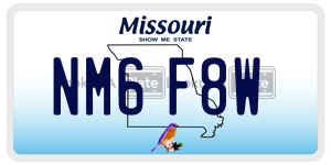 NM6F8W  license plate in MO