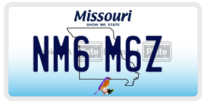 NM6M6Z  license plate in MO