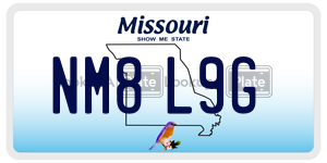 NM8L9G  license plate in MO
