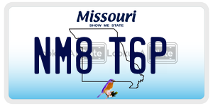 NM8T6P  license plate in MO