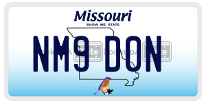 NM9D0N  license plate in MO