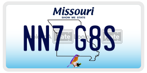 NN7G8S  license plate in MO