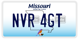 NVR4GT license plate in Missouri