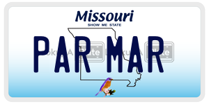 PARMAR license plate in Missouri