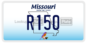 R150  license plate in MO