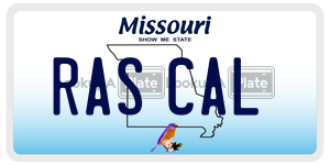 RASCAL  license plate in MO