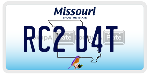 RC2D4T license plate in Missouri