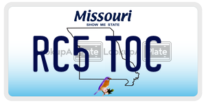 RC5T0C  license plate in MO