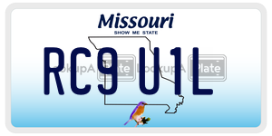 RC9U1L  license plate in MO
