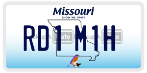 RD1M1H  license plate in MO