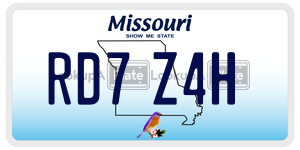 RD7Z4H  license plate in MO
