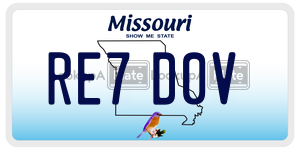 RE7D0V  license plate in MO