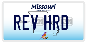 REVHRD  license plate in MO