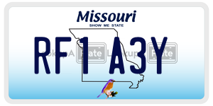 RF1A3Y  license plate in MO