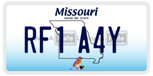 RF1A4Y  license plate in MO