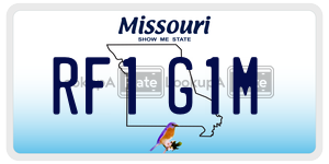 RF1G1M  license plate in MO