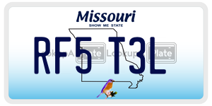 RF5T3L  license plate in MO