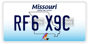 RF6X9C  license plate in MO