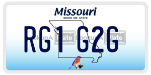 RG1G2G  license plate in MO