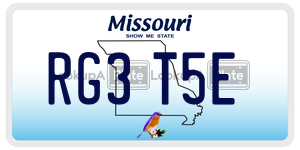 RG3T5E  license plate in MO