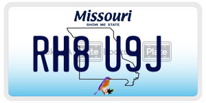 RH8U9J  license plate in MO
