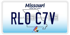 RL0C7V  license plate in MO
