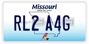 RL2A4G  license plate in MO