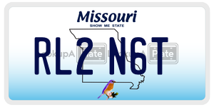 RL2N6T  license plate in MO