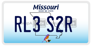 RL3S2R  license plate in MO