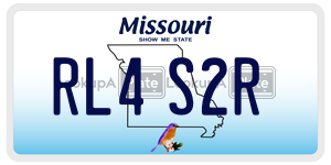 RL4S2R  license plate in MO