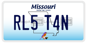 RL5T4N  license plate in MO