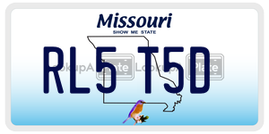 RL5T5D  license plate in MO