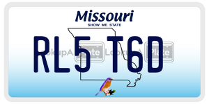 RL5T6D  license plate in MO