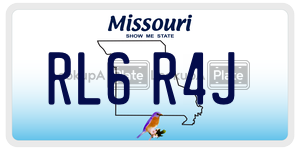 RL6R4J  license plate in MO
