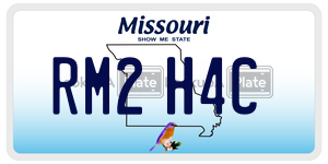 RM2H4C license plate in Missouri