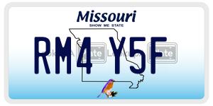 RM4Y5F  license plate in MO