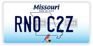 RN0C2Z  license plate in MO