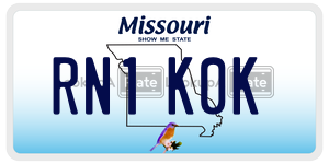 RN1K0K  license plate in MO